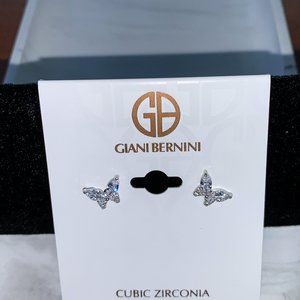 Cubic Zirconia and sterling silver butterfly